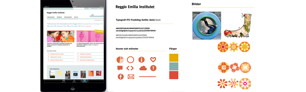 Reggio profil webb:Visuell id